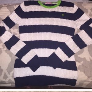 LILLY PULITZER Cable Knit Nautical Sweater